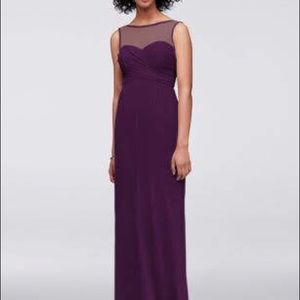 David’s Bridal - Plum Bridesmaid Dress